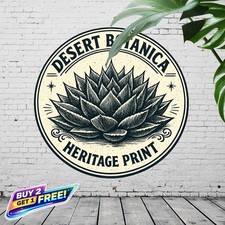 Retro Aluminum Circular Sign Home Wall Decor Metal Plaque 8x8