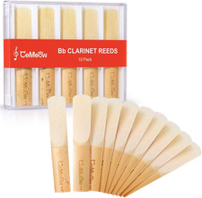 Clarinet Reeds 2.0, Traditional Reeds for Clarinet Beginner 10Pack with Plastic
