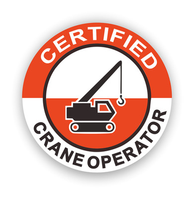 Aufkleber Certified Crane Operator Hard Hat Safety H2 Land Stadt Sticker-12cm