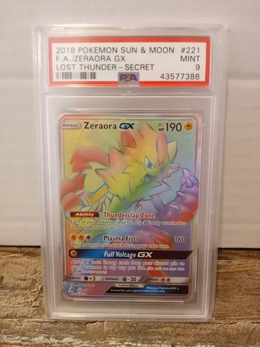 Zeraora-GX graded PSA 9 for sale on eBay