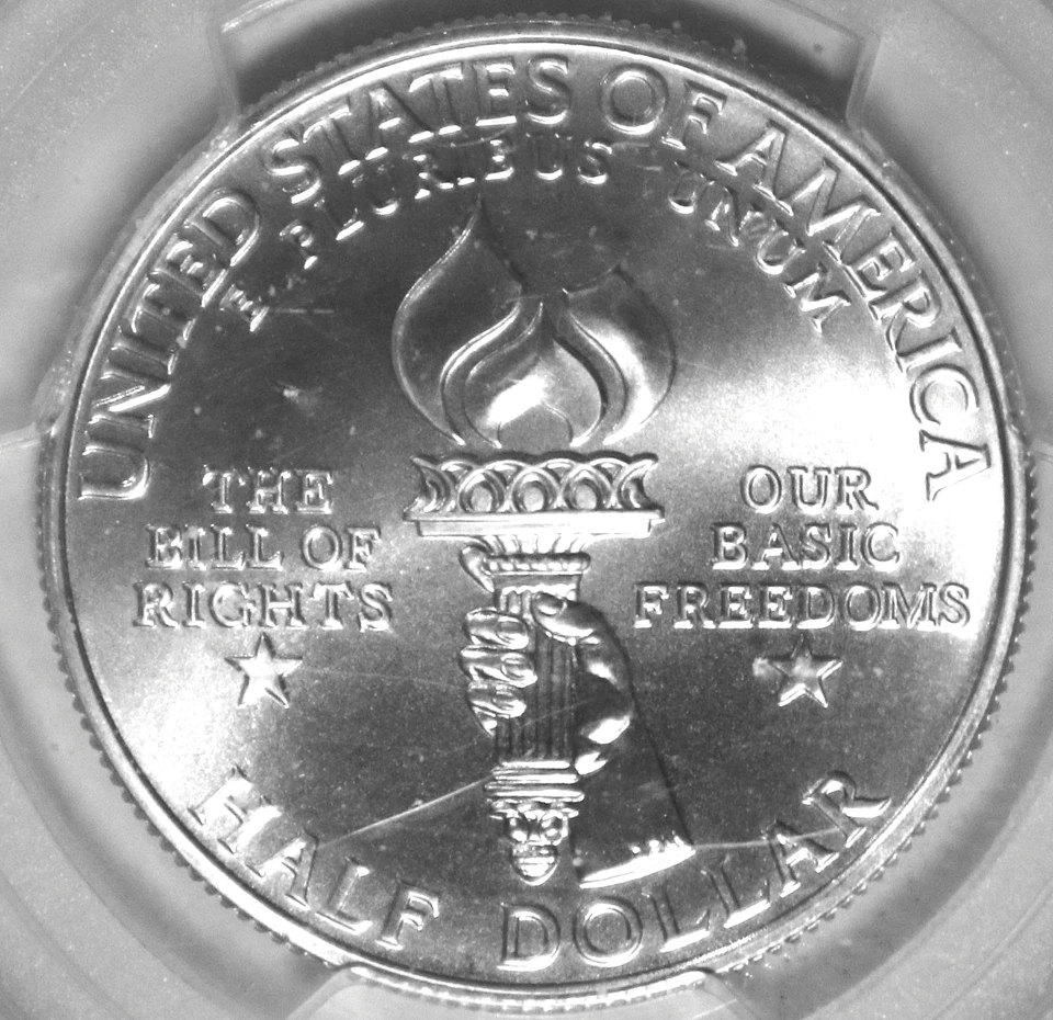 1993-W James Madison Comm Half Dollar - PCGS MS70 #5539D FREE SHIPPING - Image 2 of 4