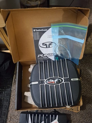 #ad 3 rockford fosgate amps all in working order with end caps $385.00