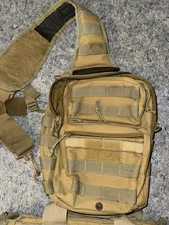 Red Rock Outdoor Gear Tactical Sling Pack Small Bag Coyote Brown MOLLE EDC