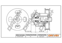 Dr!Ve+ Wasserpumpe MotorküHlung DP2310.10.001 FüR Opel Corsa S07 Combo X12 Tour