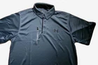 Under Armour 1290140 Men's UA Tech Performance Loose-Fit Golf Polo Shirt Gray L.