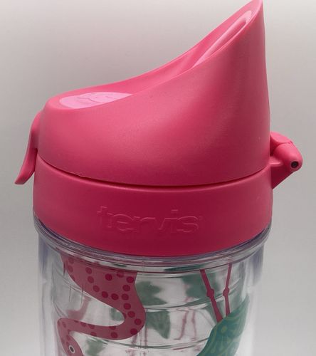 Tervis Flamingo Pattern Tumbler with Wrap and Passion Pink Lid 24oz - Picture 6 of 14