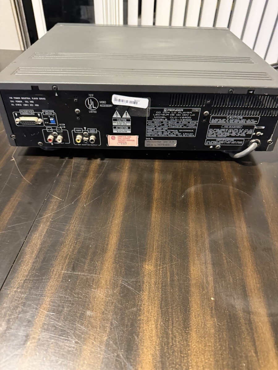 Pioneer CLD-V8400 LaserDisc LD CD CDV Player Tested Spins Reads +
