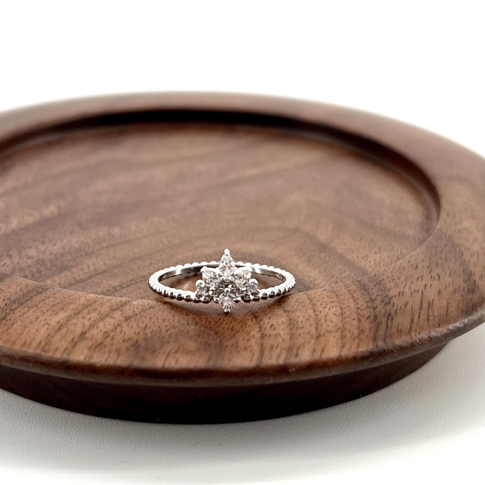 Bague perlée argent 925 et oxydes T56 le cadeau idéal pour anniversaire