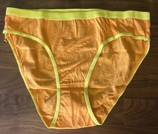 Vtg JORDACHE Yellow Orange Cotton Panties Sz 7 Kidcore New Old Stock Retro Jeans