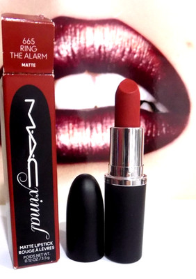 MAC MACximal Matte Lipstick ''665 RING THE ALARM'' 0.12 OZ*IMPERFECT*SEE PICTURES*