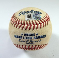 2020 Chicago Cubs Pirates Game Used Baseball Alec Mills John Ryan Murphy Double