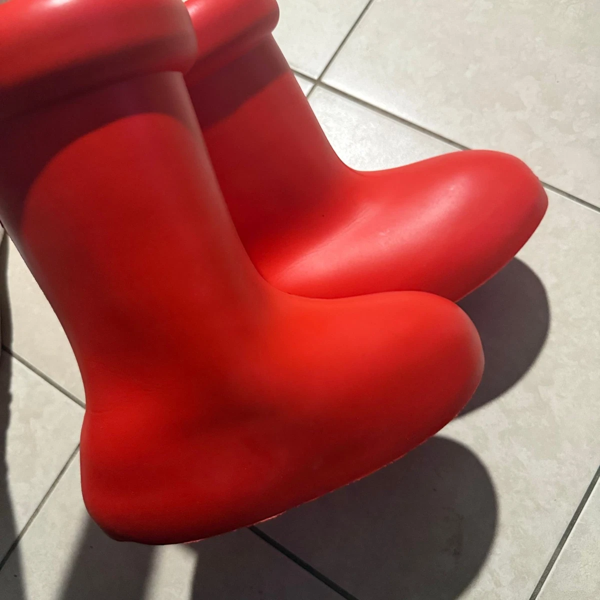 MSCHF Big Red Boot - Viral Astro Boy Style Rubber Boots Size 40-41 R Coi Leray, Lil Wayne, Rich the Kid Wear MSCHF main image 2