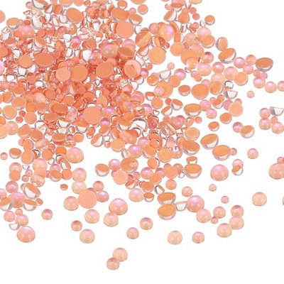 Mini Glass Bubble Beads Tiny Iridescent Beads for DIY 1440Pcs 2-5mm Champagne