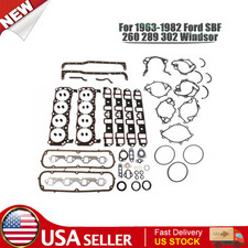 Full Engine Overhaul Gasket Set For 1963-1982 Ford Sbf 260 289 302 Windsor New