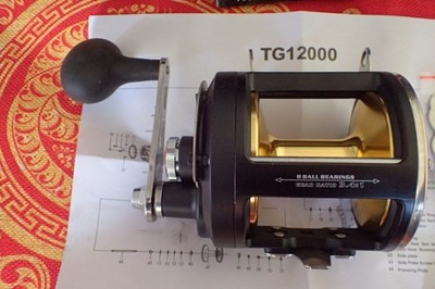 SAMOLLA TR12000 Big Trolling Jigging Fishing Reel 30kg/66.14lb | eBay