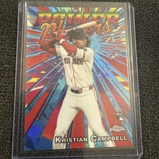 2025 Topps Chrome Update Series - Power Players Kristian Campbell #PP-27 (RC)