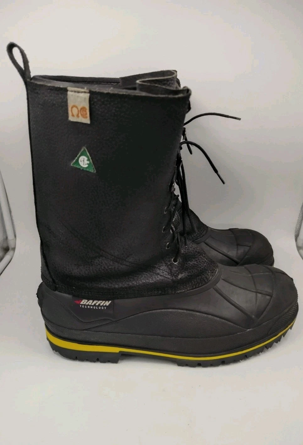 Baffin Technology Insulated Warm Snow Boots Safety Toe/ EH Men's Black Sz 13