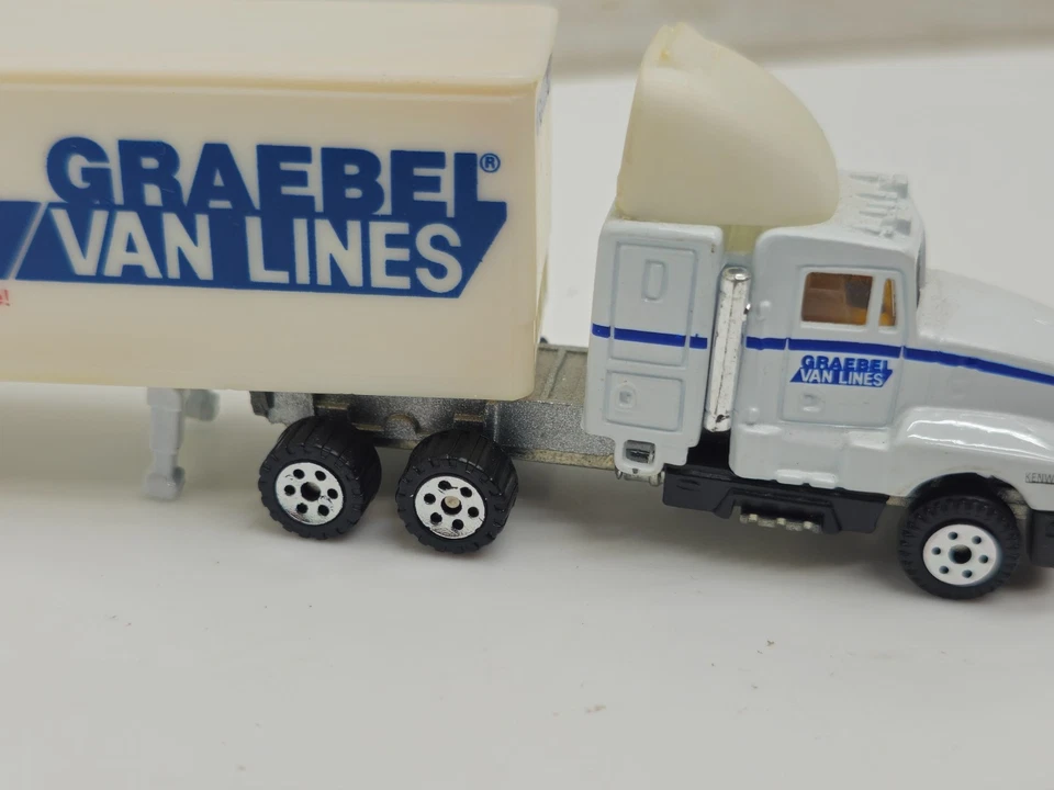 Semirremolque y remolque Road Champs Kenworth T600A Graebel Van Lines 1987 de colección Foto 2 de 4