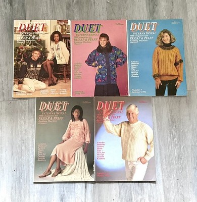 Duet International Passap & Paff Machine Knitting Magazine Vintage 1991 Konvolut