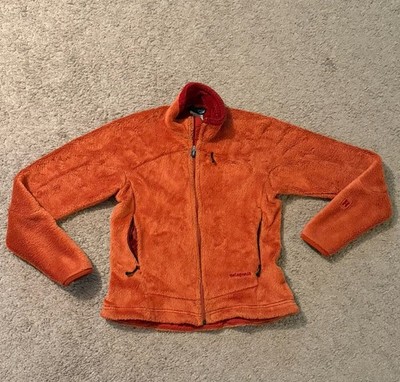 Vtg Patagonia R4 Regulator Fleece Jacket Womens Medium Orange Polartec USA Made