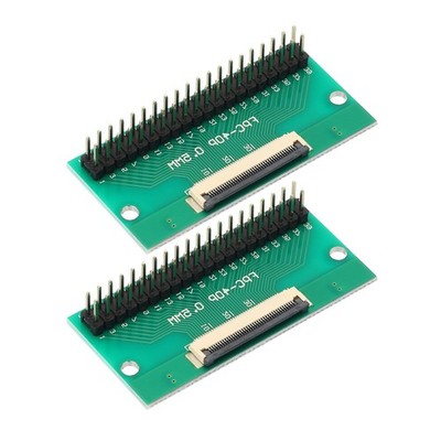 FFC FPC Connector Board 40 Pin Double Row Male Pin Digital Strip Adapter, 2 Pcs