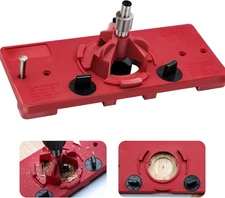 35mm Hinge Drilling Jig Hole Guide Woodworking Tools, Concealed Hinge Jig for...