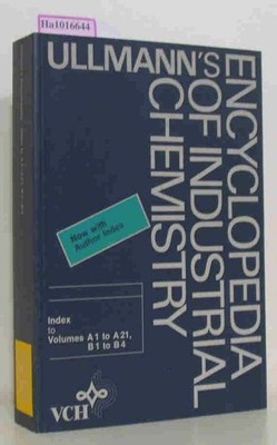 Ullmann's Encyclopedia of Industrial Chemistry. Index to Volumes A 1 to A 21, B 