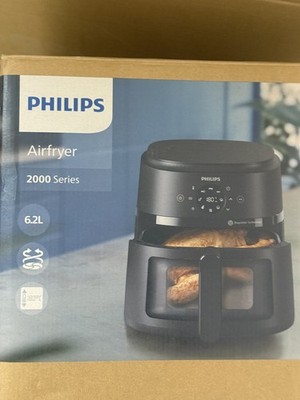 Philips Airfryer 2000 Series   Standard 6.2L Heißluftfritteuse mit Sichtfenster,