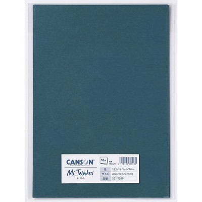 Canson color drawing paper Mitant Petrol Blue A4 10 sheets 321-703P