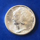 1945 D Mercury Dime Superb Gem BU P/L Stunning Uncirculated Gem ((Silver))