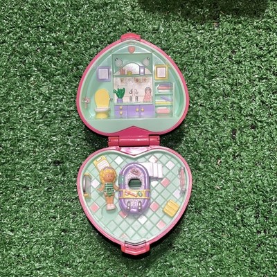1991 Vintage Polly Pocket Bath Time Fun Ring Set **COMPLETE**