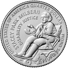2025 P Stacey Park Milbern Am Women Series Uncirculated From US Mint roll.