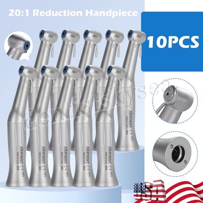 1/5/10Pcs Implant Dental 20:1 Reduction Contra Angle Handpiece For NSK Push