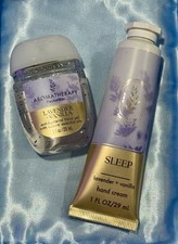 NEW Bath Body Works Sleep Aromatherapy Lavender Vanilla 2pc Set Hand Cream Gel