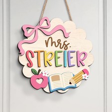 Personalized 3D Teacher Door Sign: Back to School Classroom Decor