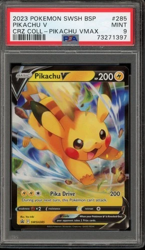 Pokemon Pikachu V Crown Zenith VMAX Coll. Black Star Promo SWSH285 PSA 9 Mint