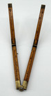 ANTIQUE NO. 64 BOXWOOD & BRASS 12" FOUR-FOLD POCKET RULE — photo 7