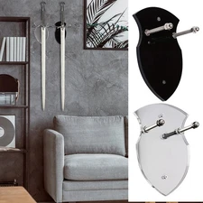 Acrylic Vertical Axe Wall Mount Rack Display Stand Hook Daggers Sword Hanger New