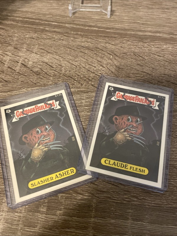 Garbage Pail Kids OS15 Die cut Slasher Asher/Claude Flesh 