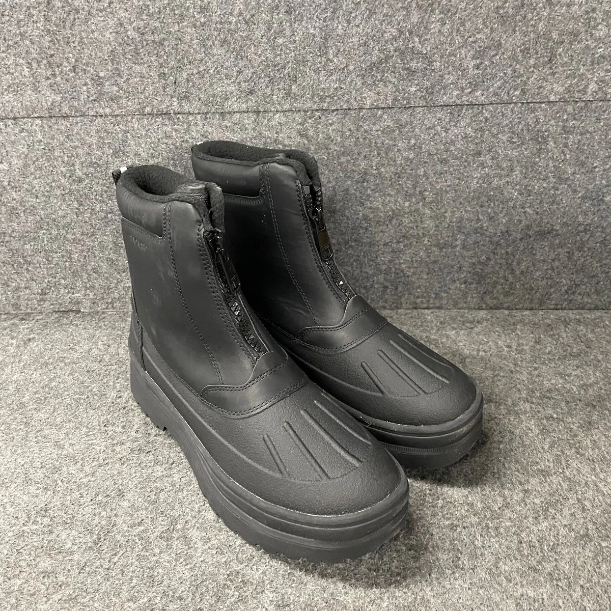 BRUNO MARC Zip Up Snow Boots Men's Size 10 Black