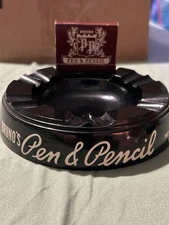 BRUNO’S PEN & PENCIL NYC VINTAGE BAKELITE ASHTRAY & MATCHBOOK. CIRCA 1959