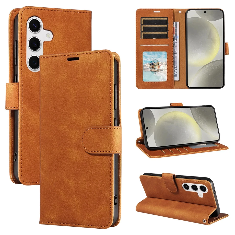 For Samsung S24 S23 S22 S21 S20 A52/A52S+Flip Wallet Phone Cover Leather Case - Image 4 of 4