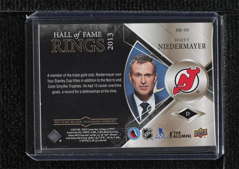 2019 Black Diamond Hall of Fame Rings Gold Spectrum Scott Niedermayer #HR-SN HOF - Image 2 of 2