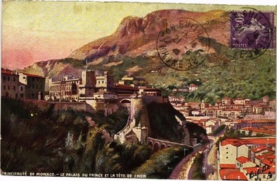 CPA Principauté de Monaco - Le Palais du Prince et la Téte de Chien (234307)