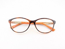 Escada Eyeglasses Frames Only VES 378 COL. 0AMX, 53-16-140, Brown, Made in Italy