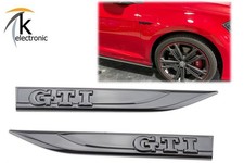 VW Golf 7 GTI Embleme | schwarz glänzend links + rechts seitlich Kotflügel