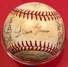1980 Cleveland Indians Team Autographed Baseball: