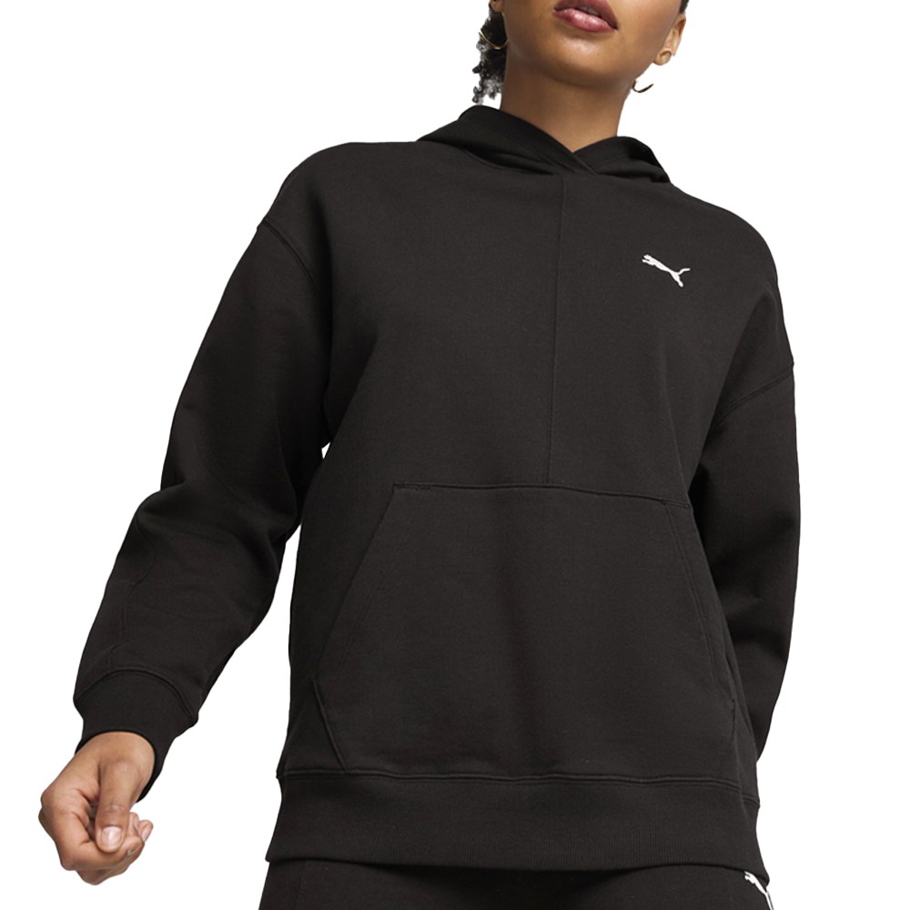 PUMA Her Long Sleeve Pullover Hoodie Womens Black Casual Outerwear 68163001