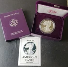 1990 S Proof $1 American Silver Eagle Dollar