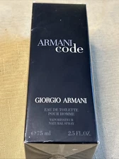 Armani Code by Giorgio Armani Men Cologne Eau De Toilette Spray 2.5 oz-Original-